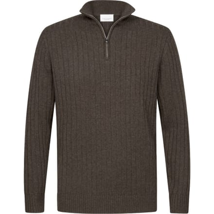 Profuomo - Trui Bruin Profuomo Lange Mouw Overhemd Bruin Ppwj30019