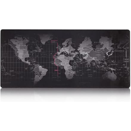 Muismat Bureaumat Extra grote zachte verlengde antislip muismat voor pc-laptop 900&400mm zwart