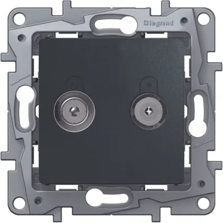 Legrand Tv / Fm-aansluiting Niloé Antraciet