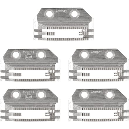 5 Stuks Naaimachine Transporttanden Naaldplaat Universeel E-vormig Fijne Tanden Dubbele Rij gray