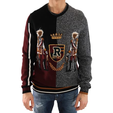 Dolce & Gabbana Multicolor Gebreide Kasjmier Wollen Trui