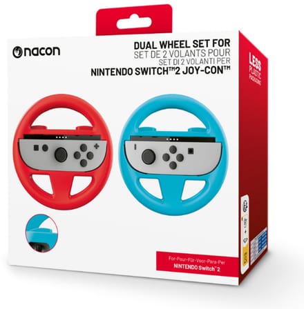 BigBen Interactive Switch 2 Set van 2 Stuurwielen Blauw en Rood