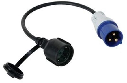 Ratio aansluitleiding verloopsnoer 18, le 0.3m, aansluiting 1 CEE-steker 2p+E