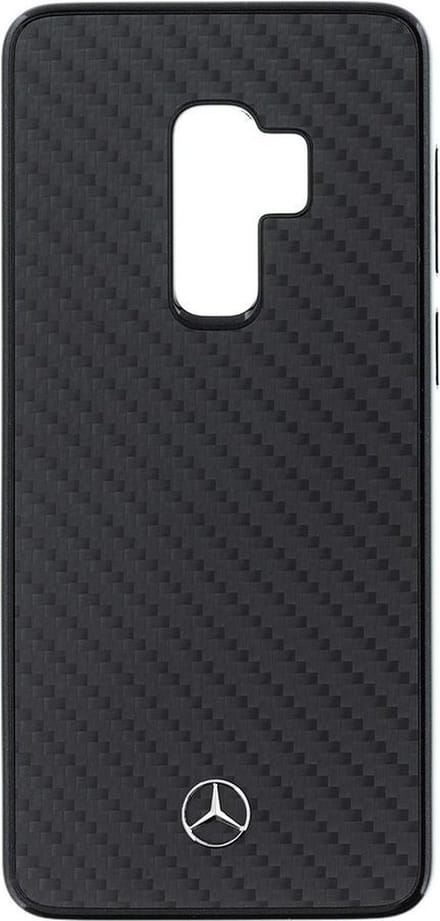 Mercedes-Benz Carbon Back Cover - Geschikt voor Samsung Galaxy S9 PLUS - Zwart