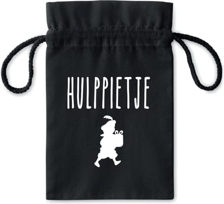 Pepernotenzakje Hulppietje - zwart - piet