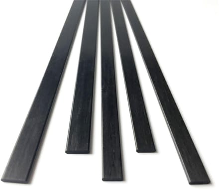 Koolstofvezel Platen - Composiet Strips - Hobby Projecten - Lichtgewicht Sterkte - 4 Stuks 250mm - Zwart