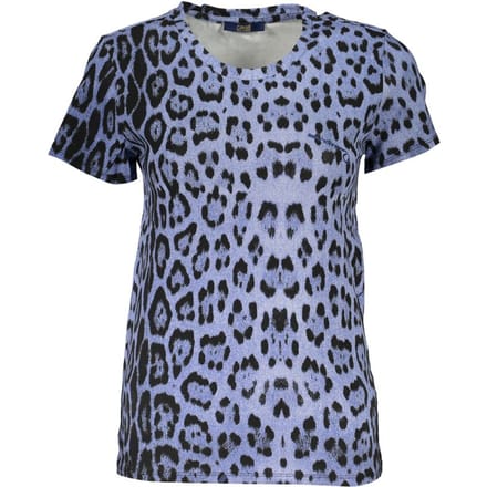 Cavalli Class Azzurro Katoenen Dames T-Shirt