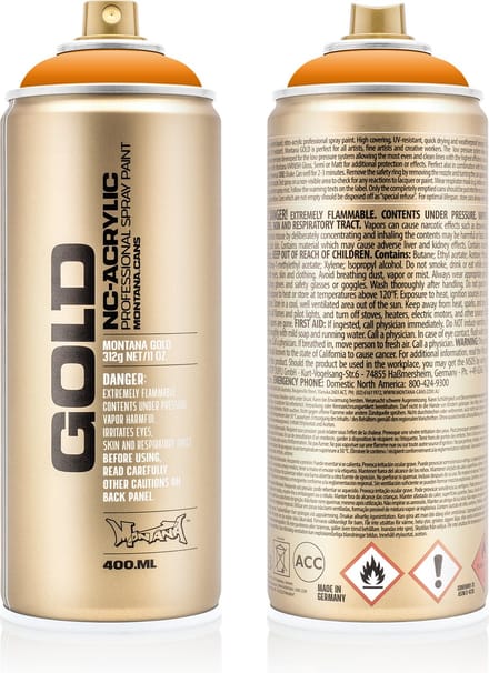Montana GOLD S2000 Shock Orange Light spuitbus 400ml