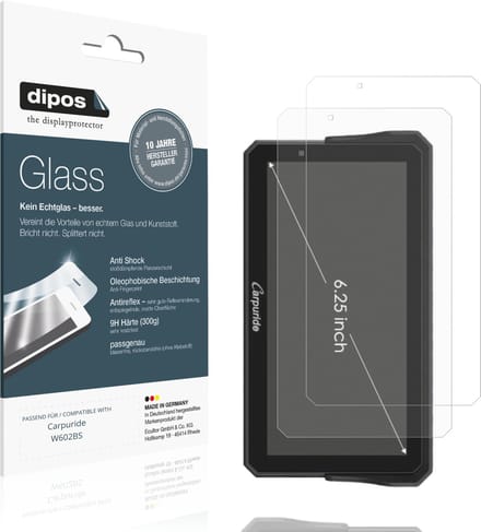 dipos – 2x Matte Pantserfolie geschikt voor Carpuride W602BS | 9H Screenprotector