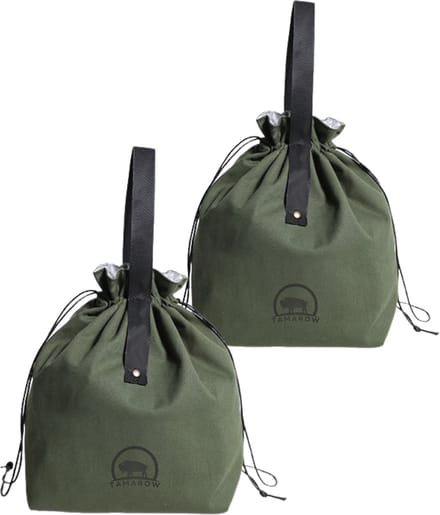 Tamarow Koeltas Lunchtas - 2 Stuks- Geïsoleerd - Waterproof - 4 Liter - Khaki Groen