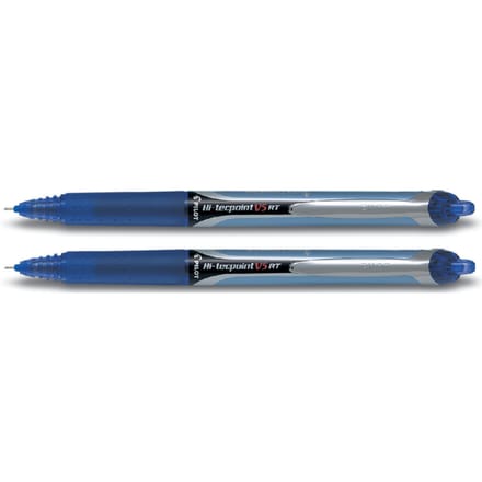 Pilot Roller Hi-Tecpoint V5 en V7 Retractable V5 schrijfbreedte 025 mm blauw