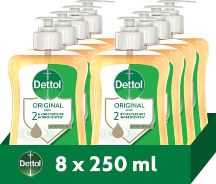 Dettol Handzeep Original 250ml - 8 stuks - Voordeelverpakking