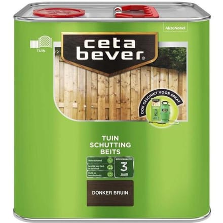 Cetabever - Schuttingbeits Transparant - Donker Bruin - 2,5 L