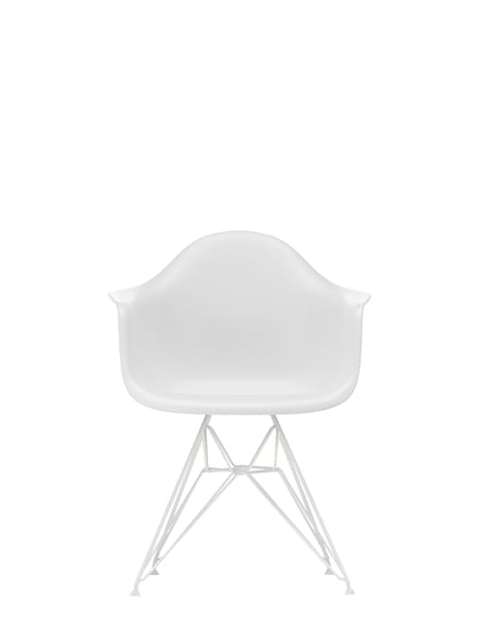 Vitra DAR Eames Plastic Armchair - katoen wit RE - wit