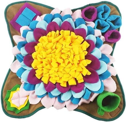 Trainingsmat Hond - Snuffel Tapijt - Neus Training - Stimuleert Natuurlijk Gedrag - 2 Stuks 50x50cm - Multicolor