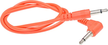 Doepfer A-100 C50A PATCH-kabel 50 cm / orange hoekstekker - Patchkabel