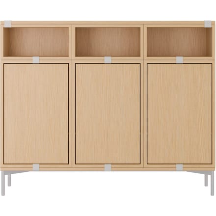 Muuto Stacked Storage Sideboard Configuratie 3 - eiken