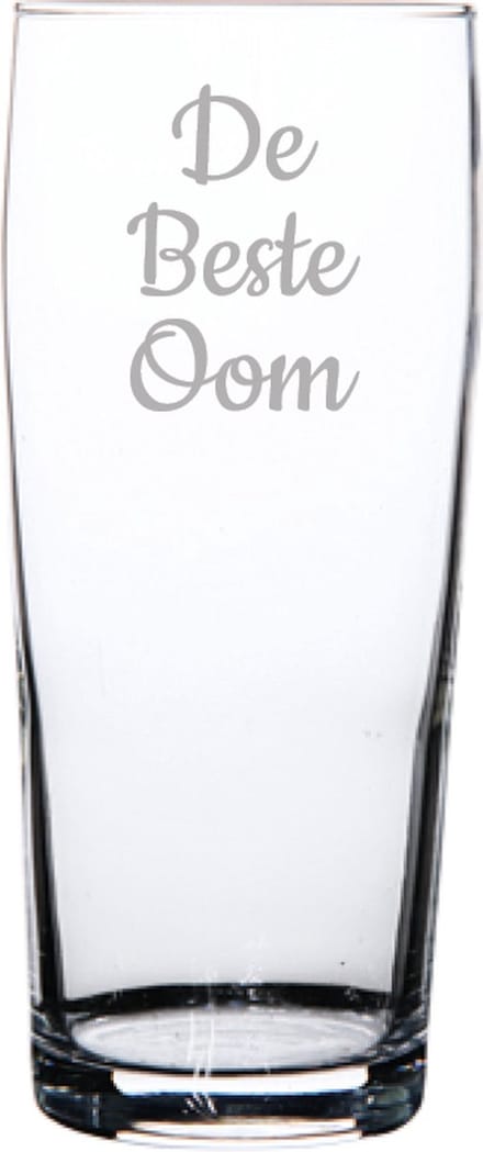 Gegraveerde bierfluitje 19cl De Beste Oom