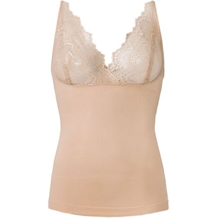 ESMARA Corrigerende dames top - seamless (smalle bandjes/beige, S (36-38))