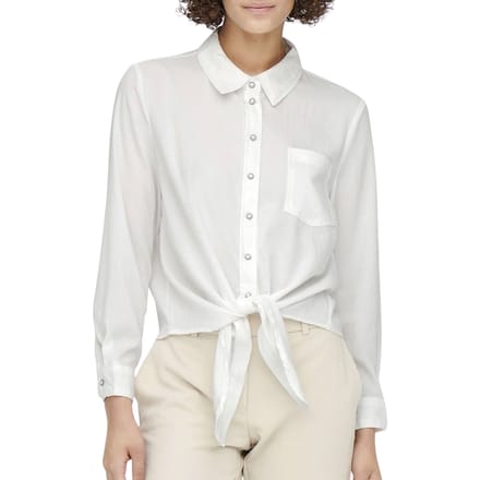 Only onllecey ls knot shirt noos 15195910 cloud dancer