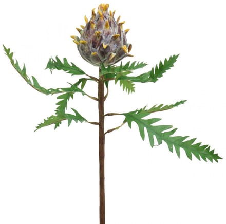 Deco kunstplant artisjok paars herfstdecoratie Ø7,5cm H42cm