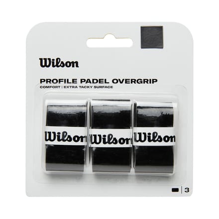 Wilson Profile Padel Overgrip Zwart 3-pack
