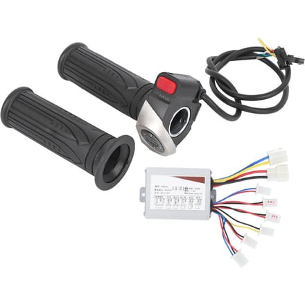 Elektrische Fiets Lithium Batterij Vermogensopslag Universele Gashendel 24V500W Borstel Controller Set black