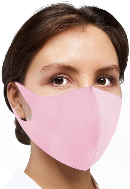 Herbruikbaar Mondkapje - Wasbaar Gezichtsscherm - Dagelijks Gebruik - Ademend Polyurethaan - One Size - Roze
