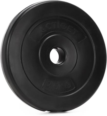 Actiget® Halterschijf | 1 x 2,5 kg | Kunststof | Zwart | 31 MM