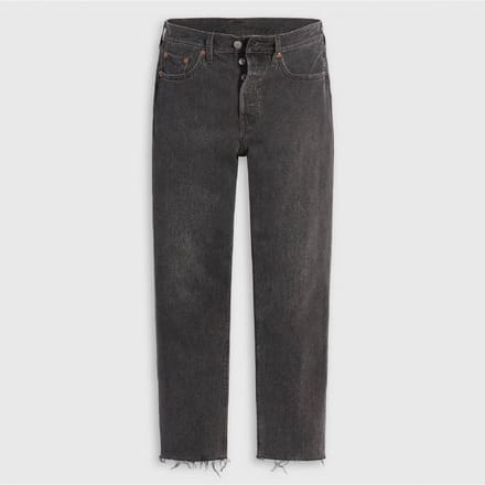 Levis Damesjeans 501 met rechte pijpen en enkellengte (Van mijn wolk af)
