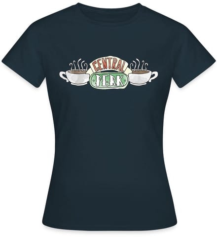 Friends Central Perk Logo Sketch T-Shirt Dames