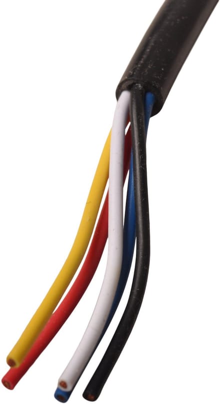 5-polige Aspock connector met 1,5 meter kabel - links