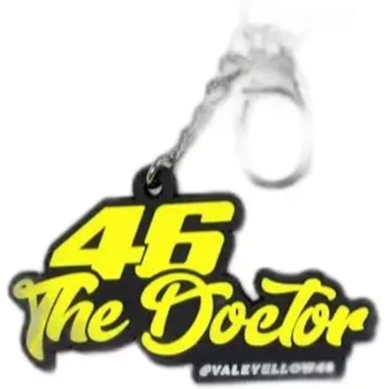 Sleutelhanger met bliksemprint VR46 The Doctor