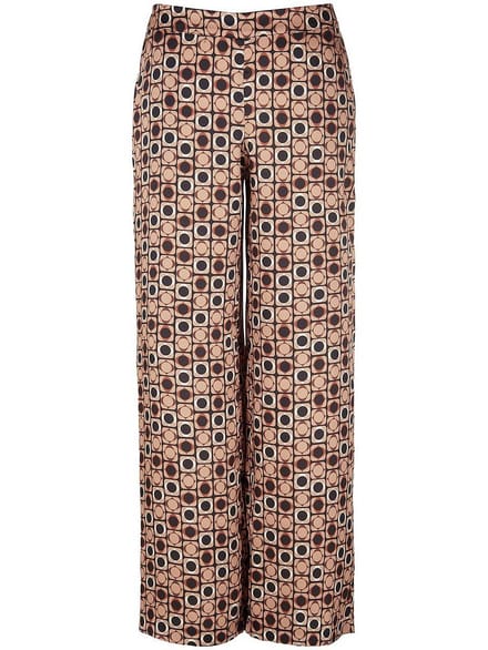 Broek grafische print Van Anna Aura zwart