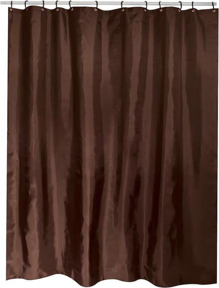 Famanu – Douchegordijn bruin 180 x 200 cm – polyester, waterdicht