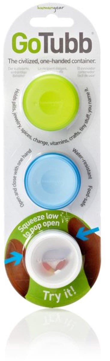 Humangear Go Tubb Small Clear/Green/Blue