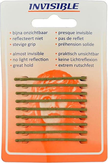 Invisible Haarschuifjes Invisible blond kort schuifspeld
