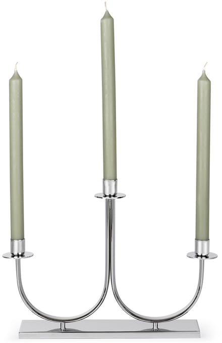 Zilverstad - Kandelaar Elana 3-pits zilver kleur - Moederdag cadeautip!