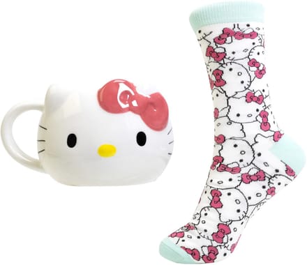 Hello Kitty - beker & sokken - cadeauset (Sanrio)