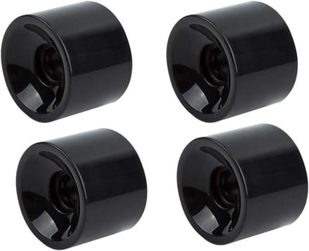 Reservewielen Set - Longboard Cruiser - Soepel Rijden - Zachte 80A Hardheid - 70 mm Diameter - Zwart
