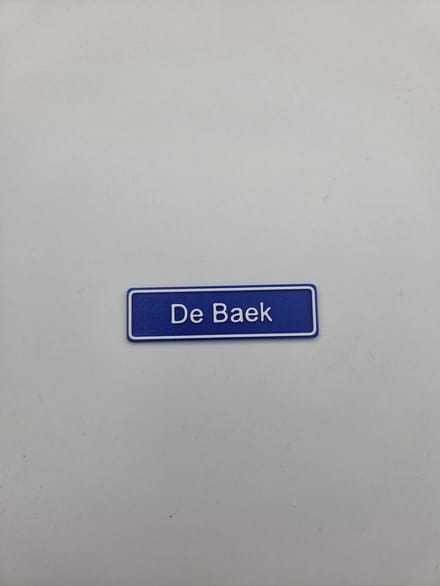 3D plaatsnaam speldje De Baek