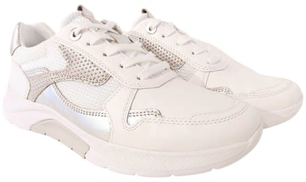 Gabor Rollingsoft Sneaker 66.925.51 Wit Zilver