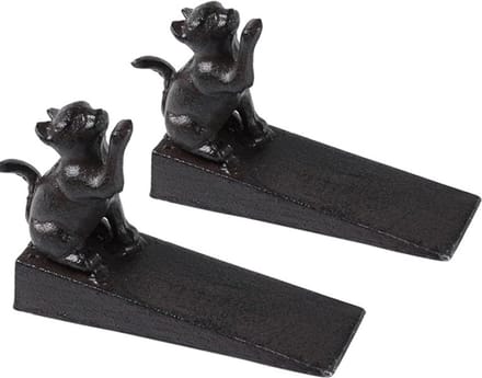 Gietijzeren deurstopper - antiek design met handvat