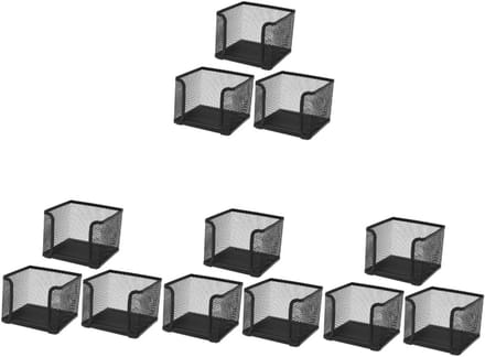 Notitie Vak Organizer - Memo Houder - Bureau Opruimen - Set van 4 - 10.5 cm - Zwart