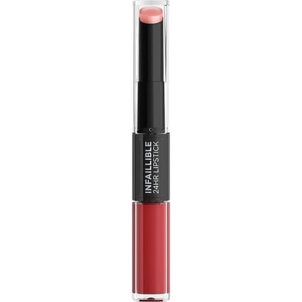 L'Oréal Paris Infaillible 24H Lipstick - Langhoudende 2-staps Lipstick met Vitamine E - 501 Timeless Red - Rood - 5.7ml