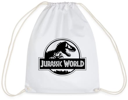 Jurassic World Klassiek Logo In Zwart Gymtas