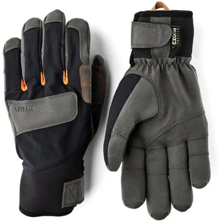 Hestra Ergo Grip Delta HDry Klim Handschoen (Maat - 7, Kleur - Black/Dark Grey)