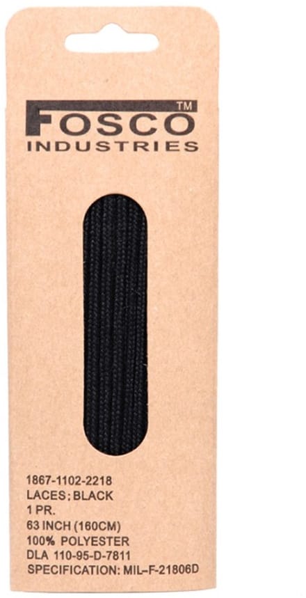 Fosco Industries - Laces 160 cm (kleur: Zwart / maat: NVT)