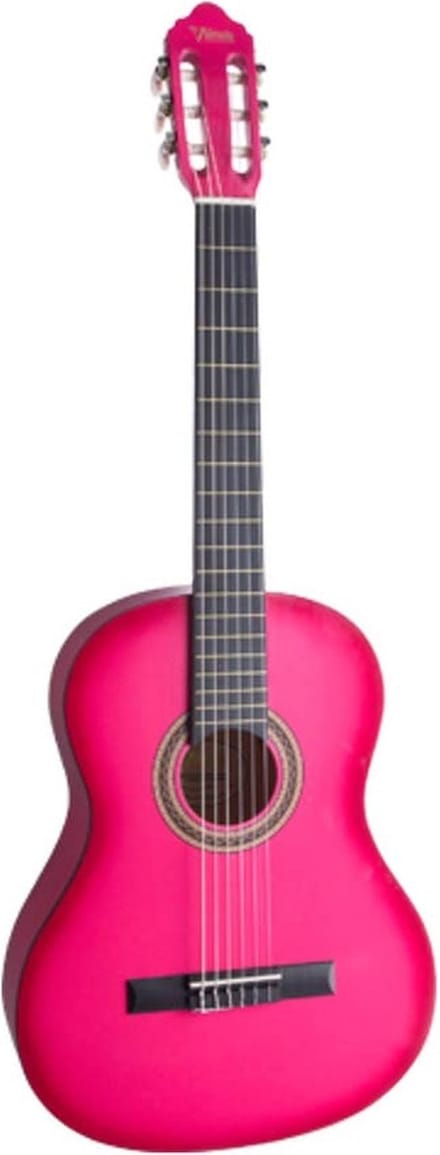 Valencia VC103PKS Klassieke Gitaar 3/4 Roze Hoogglans