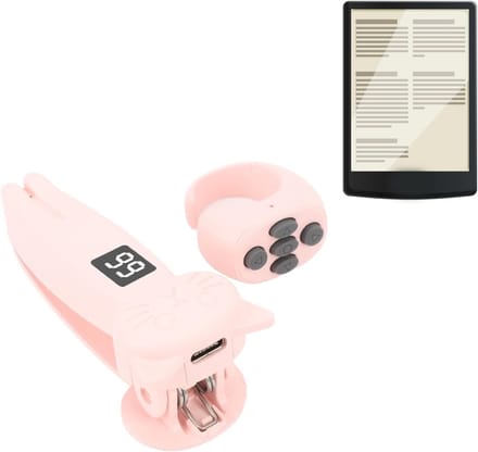 Remote Control Page Turner, Bluetooth Page Turner Clicker for Electronic Book Phone Tablet, Portable Camera Video Recording External Triggers for Android for IOS (PINK)